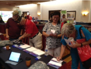 Signing up for Vets4Energy Indiana American Legion Convention